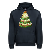 Navy white christmas cookie cake Urban Hoodie - FaDigitalArtStudio