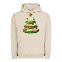 Pigment French Oak white christmas cookie cake Urban Hoodie - FaDigitalArtStudio