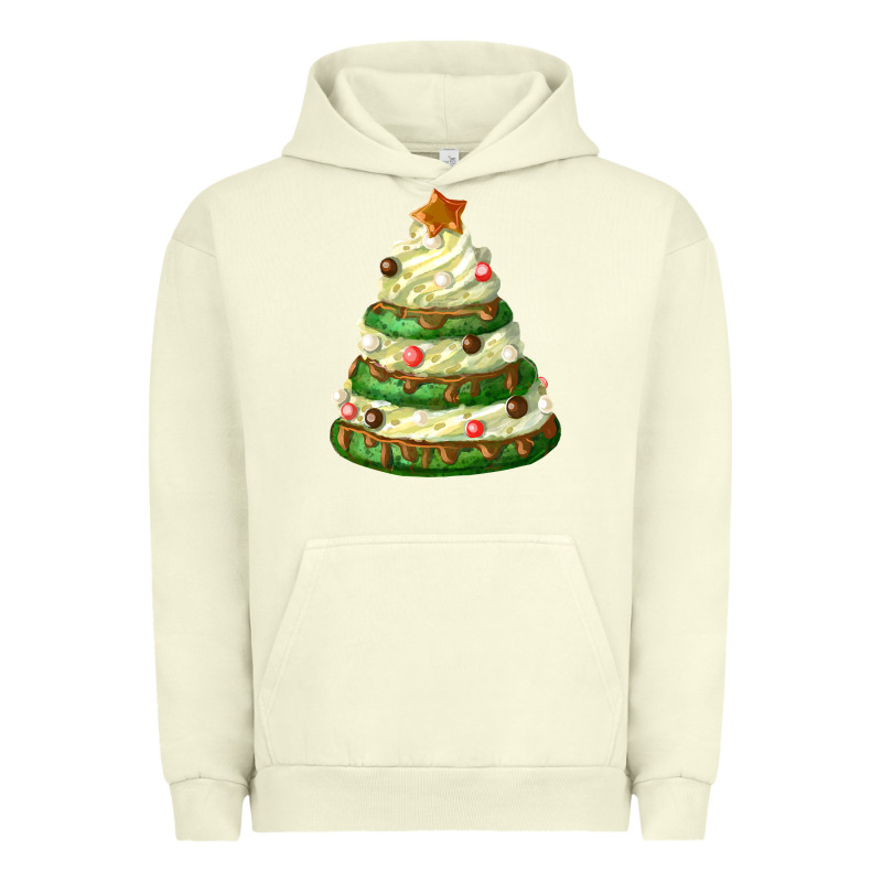 White Christmas Cookie Cake Urban Hoodie by FaDigitalArtStudio | Teevron