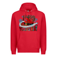 Red happy yeehawliday Premium Hoodie - CowhideDigitalArt
