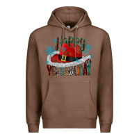 Chestnut happy yeehawliday Premium Hoodie - CowhideDigitalArt