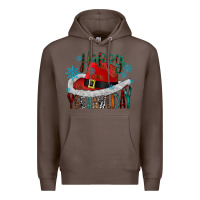 Coffee happy yeehawliday Premium Hoodie - CowhideDigitalArt