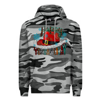Slate Camo happy yeehawliday Premium Hoodie - CowhideDigitalArt