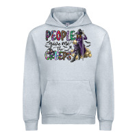 Heather Grey people give me the creeps Urban Hoodie - CowhideDigitalArt