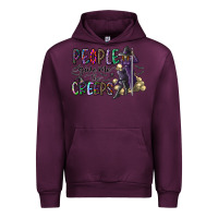 Mauve Wine people give me the creeps Urban Hoodie - CowhideDigitalArt