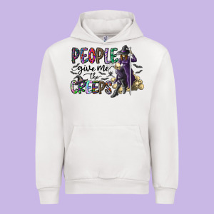 People Give Me The Creeps Urban Hoodie Designed By Cowhidedigitalart