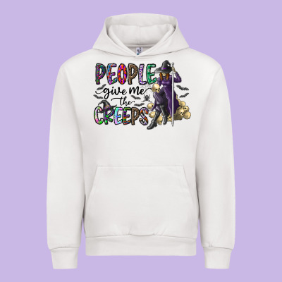 People Give Me The Creeps Urban Hoodie Designed By Cowhidedigitalart