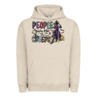 Pigment French Oak people give me the creeps Urban Hoodie - CowhideDigitalArt