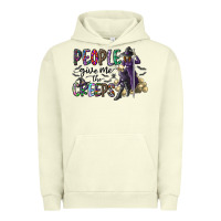 Pigment Pistachio people give me the creeps Urban Hoodie - CowhideDigitalArt