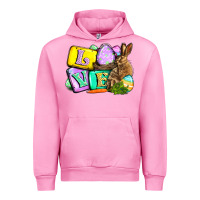 Fuchsia Pink Love Easter Day Urban Hoodie - CowGirlArtShop
