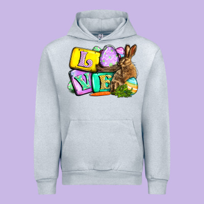Love Easter Day Urban Hoodie Designed By Cowgirlartshop