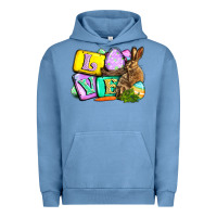 Pigment Pebble Blue Love Easter Day Urban Hoodie - CowGirlArtShop
