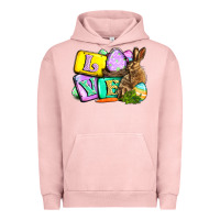 Pigment Salmon Love Easter Day Urban Hoodie - CowGirlArtShop