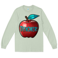 Matcha apple teacher Long Sleeve Tee - BarkalooDesign