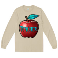 Mushroom apple teacher Long Sleeve Tee - BarkalooDesign