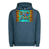 Pigment Midnight Navy boom bitch get out the way skinny metal can holder Urban Hoodie - HRA Design Shop