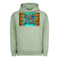 Pigment Oil Green boom bitch get out the way skinny metal can holder Urban Hoodie - HRA Design Shop