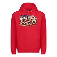 Red 4th of July 1776 Premium Hoodie - Neo Western