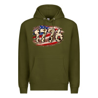 Army Green 4th of July 1776 Premium Hoodie - Neo Western