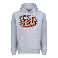 Heather Grey 4th of July 1776 Premium Hoodie - Neo Western