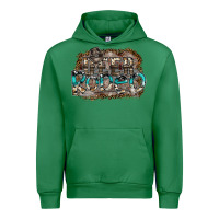 Emerald deer rodeo Urban Hoodie - SublimationCraftShop