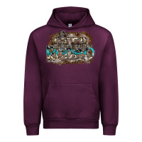 Mauve Wine deer rodeo Urban Hoodie - SublimationCraftShop