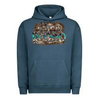 Pigment Midnight Navy deer rodeo Urban Hoodie - SublimationCraftShop