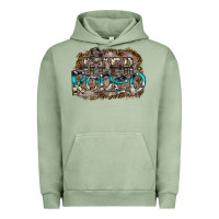 Pigment Oil Green deer rodeo Urban Hoodie - SublimationCraftShop