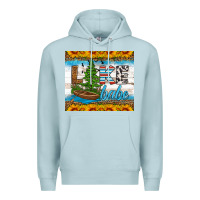 Blue Mist lake babe tumbler Premium Hoodie - HRA Design Shop