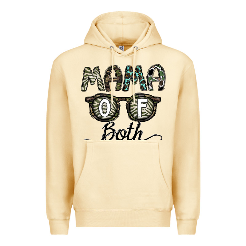 Mama Of Both Premium Hoodie by CowhideDigitalArt | Teevron