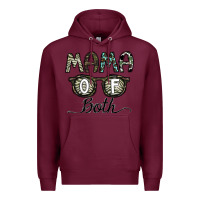Burgundy mama of both Premium Hoodie - CowhideDigitalArt