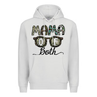 Dove Grey mama of both Premium Hoodie - CowhideDigitalArt