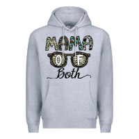 Heather Grey mama of both Premium Hoodie - CowhideDigitalArt