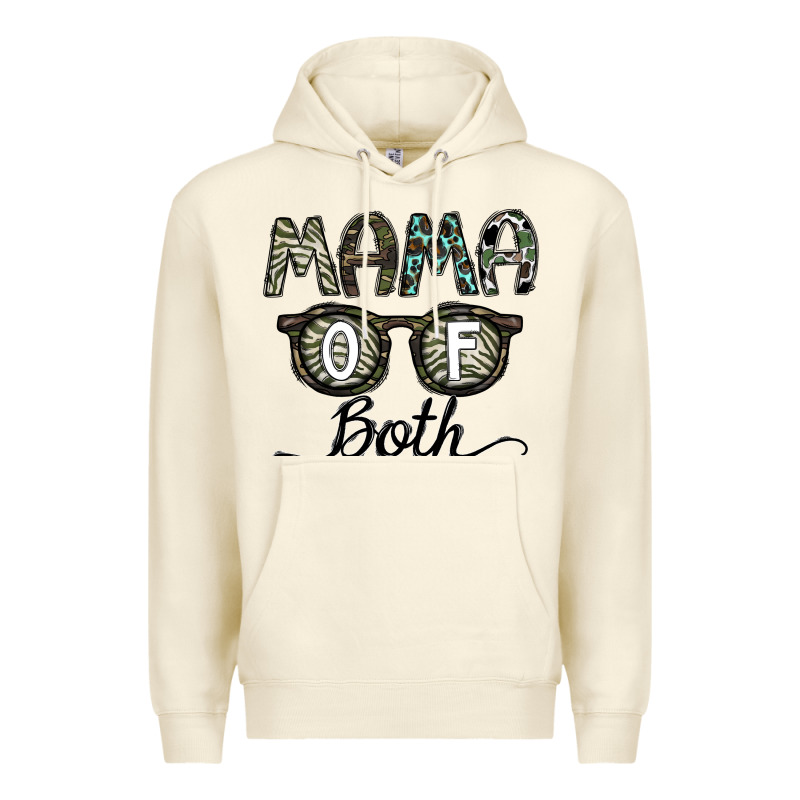 Mama Of Both Premium Hoodie by CowhideDigitalArt | Teevron