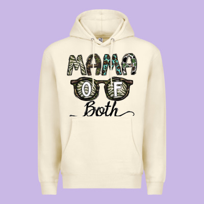 Mama Of Both Premium Hoodie Designed By Cowhidedigitalart