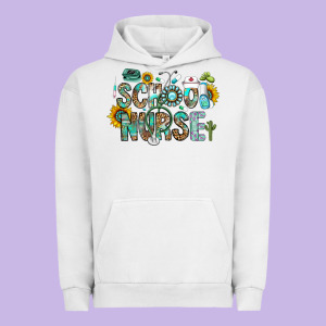 School Nurse Urban Hoodie Designed By Cowhidedigitalart