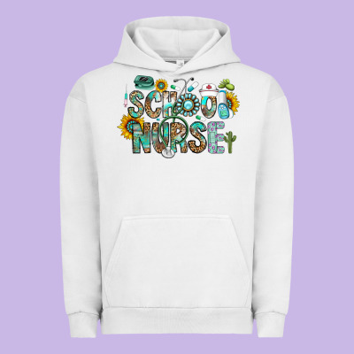 School Nurse Urban Hoodie Designed By Cowhidedigitalart