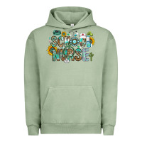 Pigment Oil Green school nurse Urban Hoodie - CowhideDigitalArt