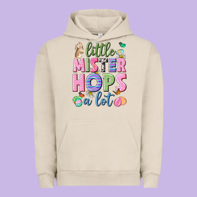Little Mister Hops A Lot Easter Urban Hoodie Designed By Neo Western