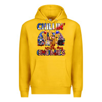 Lemon Chillin' with my gnomies 4th of July Premium Hoodie - CowGirlArtShop