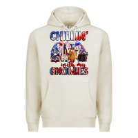 Oatmeal Heather Chillin' with my gnomies 4th of July Premium Hoodie - CowGirlArtShop