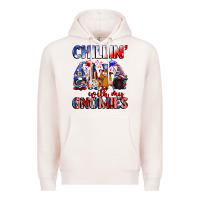 Pale Pink Chillin' with my gnomies 4th of July Premium Hoodie - CowGirlArtShop