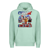 Seafoam Chillin' with my gnomies 4th of July Premium Hoodie - CowGirlArtShop