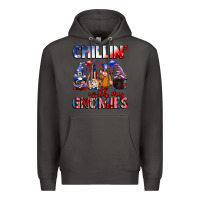 Smoke Chillin' with my gnomies 4th of July Premium Hoodie - CowGirlArtShop