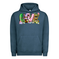 Pigment Midnight Navy Love Easter gnome Easter Day Urban Hoodie - CowGirlArtShop