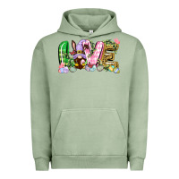 Pigment Oil Green Love Easter gnome Easter Day Urban Hoodie - CowGirlArtShop