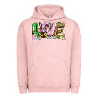 Pigment Salmon Love Easter gnome Easter Day Urban Hoodie - CowGirlArtShop