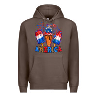 Coffee 4th of July America ice creams Premium Hoodie - Neo Western