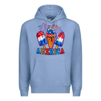 Colony Blue 4th of July America ice creams Premium Hoodie - Neo Western