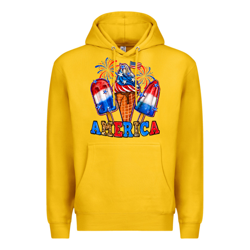 4th Of July America Ice Creams Premium Hoodie by Neo Western | Teevron